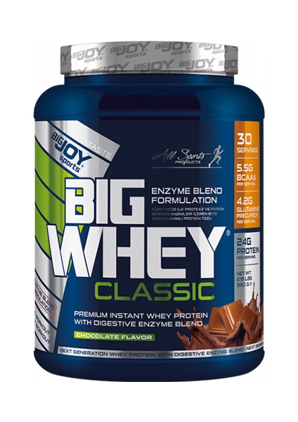 Bigjoy Bigwhey Whey Protein Classic 30 Servis Protein Tozu Çikolatalı Aroma fiyatları