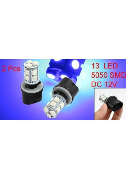 2 Adet 880 5050 Smd 13 Mavi LED Sisli Fog Lambası Araba Kamyonu Van Için Ampuller (Yurt Dışından) fiyatları