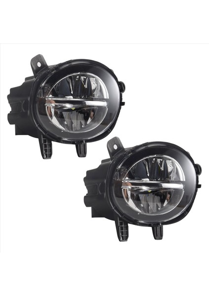 Bir Çift Araba Ön LED Sis Fag Lambası Drl Sürüş Lambası For-Bmw F20 F20 F30 F35 Lcı W LED Bulds 63177248911 63177248912 (Yurt Dışından)