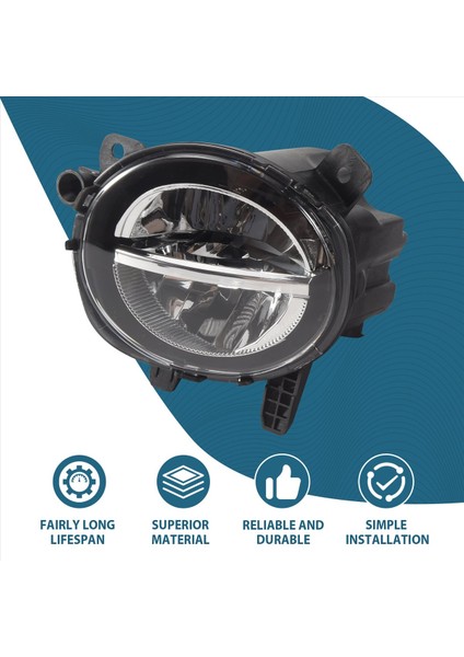 Bir Çift Araba Ön LED Sis Fag Lambası Drl Sürüş Lambası For-Bmw F20 F20 F30 F35 Lcı W LED Bulds 63177248911 63177248912 (Yurt Dışından) indirimleri