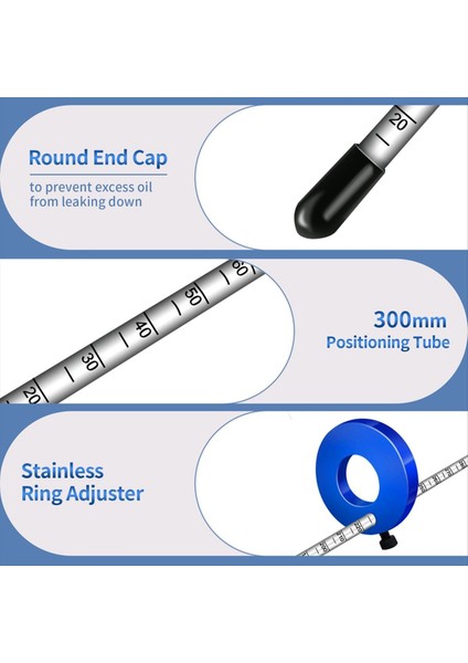 Ayarlanabilir Çatal Yağ Seviyesi Ölçüm Göstergesi Aracı Motosiklet, Istikrarlı Şekil C Ayarlayıcı, 300MM Işaretleri, 60ML Kapasiteli (Yurt Dışından) indirimleri