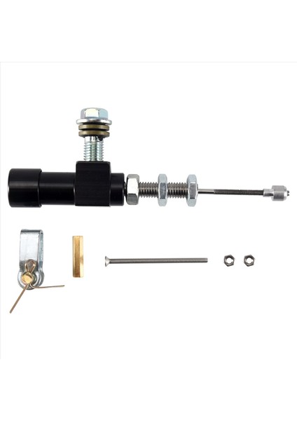 Motosiklet Hidrolik Debriyaj Ana Silindir Çubuk Fren Pompası M10X1. 25MM Alüminyum Siyah (Yurt Dışından)