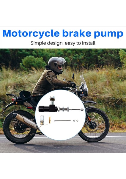 Motosiklet Hidrolik Debriyaj Ana Silindir Çubuk Fren Pompası M10X1. 25MM Alüminyum Siyah (Yurt Dışından) indirimleri