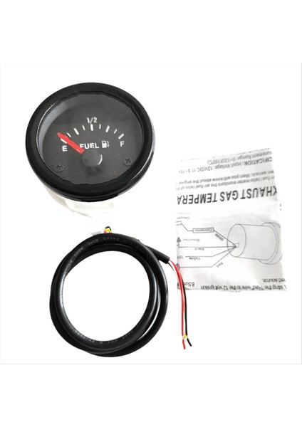 2 Inç Evrensel Yakıt Göstergesi Kiti E-1/2-F Pointer Yakıt Seviye Göstergesi Kiti Için LED Aydınlatmalı Rv, Tekne ve Motosiklet, Araba (Yurt Dışından)