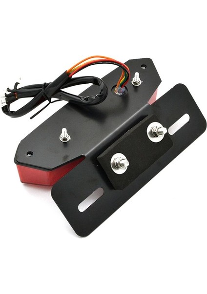 Motosiklet Için Yeni Kuyruk Lambası Tüm Arazi Plaj Bisikleti 12V LED Büyük Kelebek Lisans Fren Lambası Duman Gri Lensler (Yurt Dışından) fiyatları