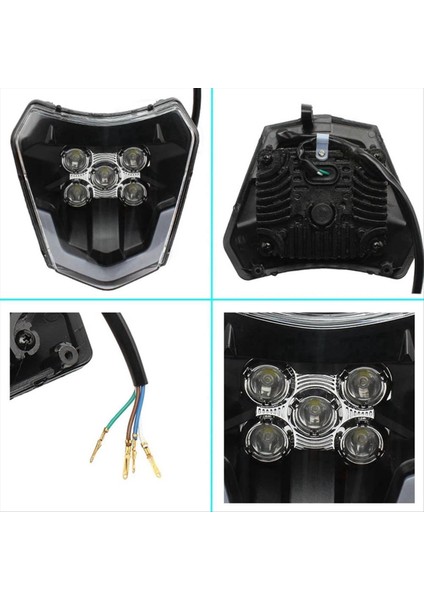 Motosiklet LED Far Fitil LED Far Ktm Exc Xc Xcf Xcw Xcf Sx Sxf Sxs 125 150 250 350 450 530 690 (Yurt Dışından) indirimleri