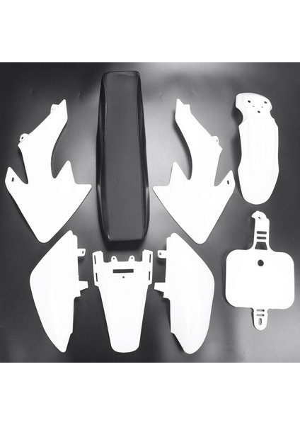 8 Adet 50CC 110CC 125CC 140CC Plastik 4 Zamanlı CRF50 Çukur Off-Road Bisiklet Seti Çamurluk Koltuk Motosiklet Motosiklet Dıy Kitleri Beyaz (Yurt Dışından) fırsatları