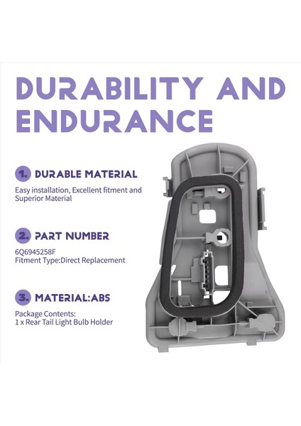 Vw Polo 2005-2010 Için Arka Arka Lamba Devre Tahtası Arabası Sağ Arka Kuyruk Ampul Tutucu 6Q6945258F (Yurt Dışından) indirimleri