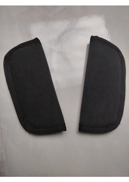 Alkantara Bebek Koltuğu Emniyet Kemer Pedi,(2 Adet) Yumuşak Kumaş Puset, Mama Sandalyesi (Antrasit)