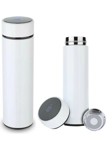 Dijital Sıcaklık Göstergeli Renkli Çelik Termos - 500 ml indirimleri