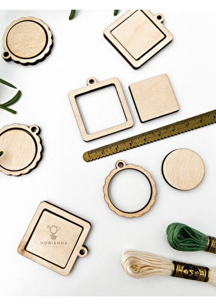 Minyatür Kasnak Seti 6'lı Kaliteli Ahşap Malzemeden Üretilmiş Pürüzsüz Yüzeyler modelleri