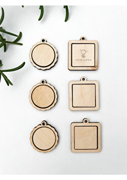 Minyatür Kasnak Seti 6'lı Kaliteli Ahşap Malzemeden Üretilmiş Pürüzsüz Yüzeyler fırsatları