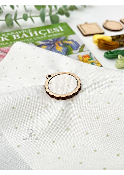 Minyatür Kasnak Seti 6'lı Kaliteli Ahşap Malzemeden Üretilmiş Pürüzsüz Yüzeyler