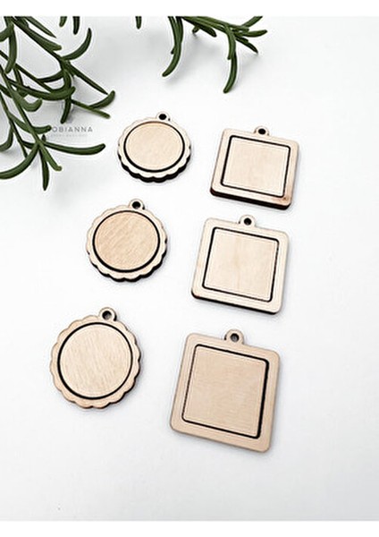 Minyatür Kasnak Seti 6'lı Kaliteli Ahşap Malzemeden Üretilmiş Pürüzsüz Yüzeyler