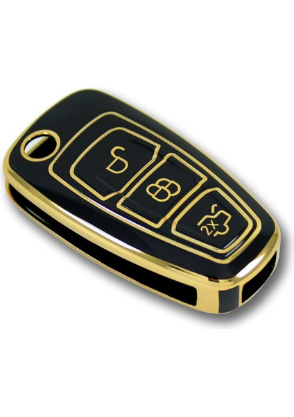 Ford Focus Mondeo 2010+ Sustalı Siyah Oto Anahtar Kumanda Kabı Kılıf Oto Anahtarlık modelleri