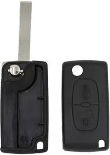 Citroen 2 Buton Sustalı Kumanda Kabı ( Pil Yataklı ) Cn modelleri