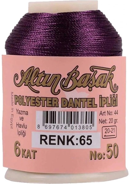 3 Adet Altınbaşak Oya ve Dantel Ipi 20 gr - - No: 065 modelleri