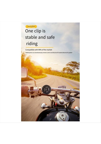Evrensel Akıllı Kablosuz Uzaktan Kumanda Su Geçirmez Bluetooth 5.3 Kask Kulaklık Motosiklet Bisiklet Gidon (Yurt Dışından) fiyatları