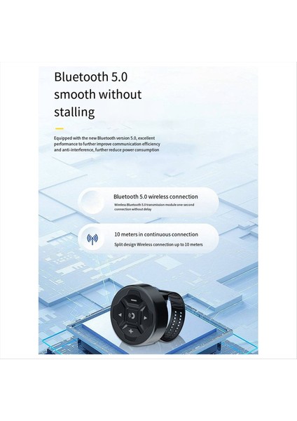 Evrensel Akıllı Kablosuz Uzaktan Kumanda Su Geçirmez Bluetooth 5.3 Kask Kulaklık Motosiklet Bisiklet Gidon (Yurt Dışından) indirimleri