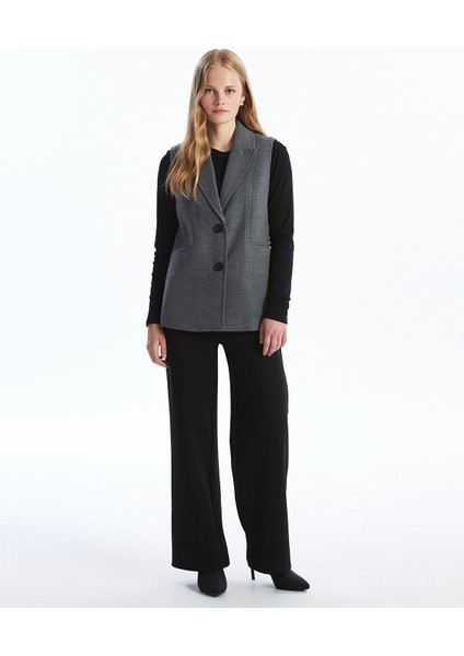 Yeni Sezon Ceket Yaka Kaşe Kadın Klasik Yelek fiyatları