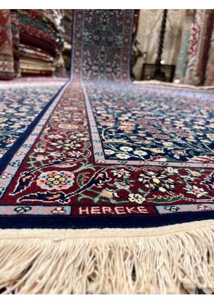 El Dokuma Hereke Halısı Imzalı Yedi Dağın Çiçeği Modeli Birinci Sınıf Kalite Ebat 480X88 fiyatları