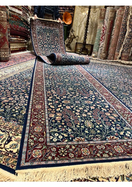 El Dokuma Hereke Halısı Imzalı Yedi Dağın Çiçeği Modeli Birinci Sınıf Kalite Ebat 480X88 fırsatları