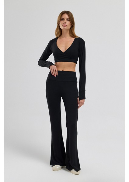 Simpleco Soft Skin Touch Megha Ispanyol Paça Eşofman Altı