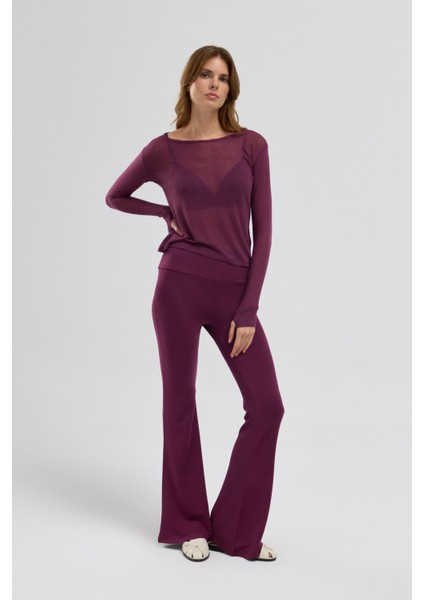 Simpleco Soft Skin Touch Megha Ispanyol Paça Eşofman Altı