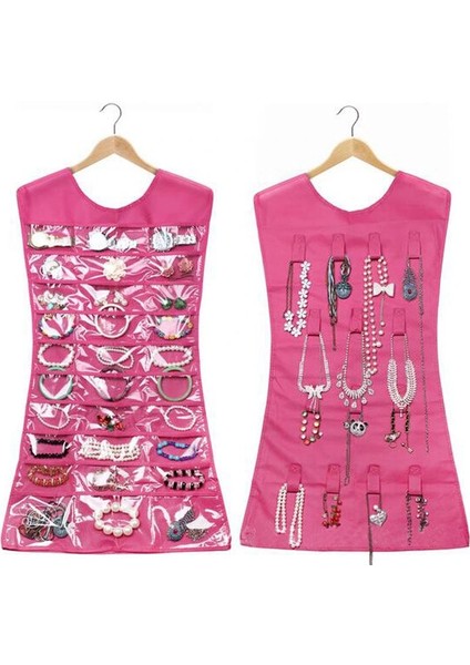 Elbise Şeklinde Takı Organizeri - Pembe