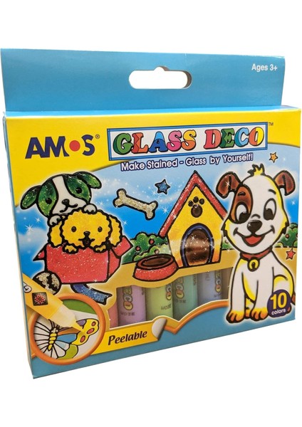 GD10P6DC Cam, Sökülebilir, 10.5 Ml, 6 Renk + 1 Kontur