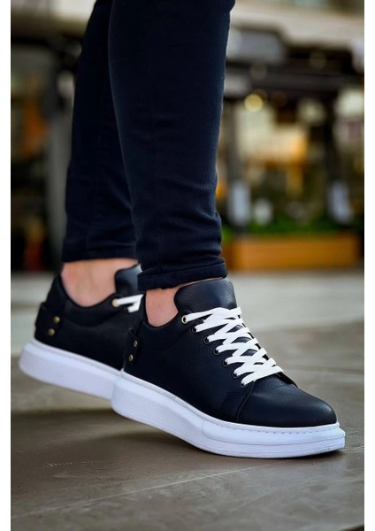 Xmpdby KB047 Kuback Siyah Cilt Günlük Erkek Ayakkabı (Numara: 41)