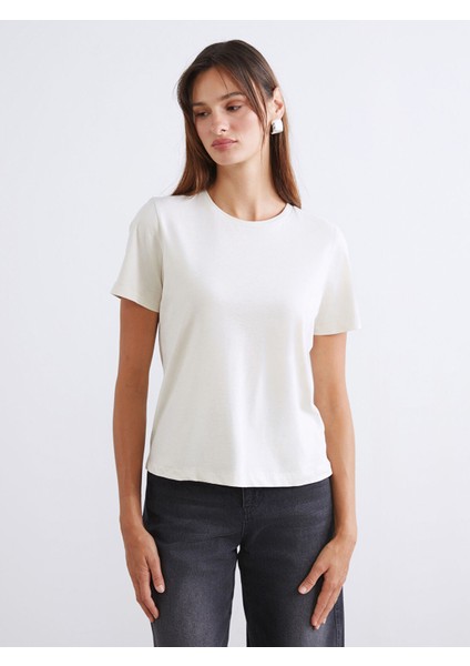 Yeni Sezon Bisiklet Yaka Kadın Tişört 2'li modelleri