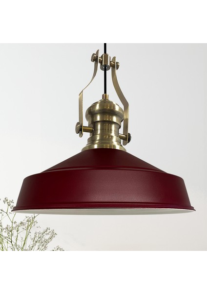 Asaletli Tekli Vişne Çürüğü Avize Yeni Eskitme Başlık Retro Sarkıt Lamba Dükkan Cafe Salon Avizeleri