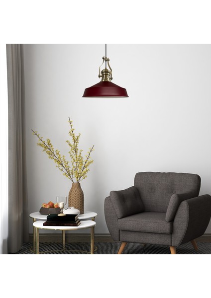 Asaletli Tekli Vişne Çürüğü Avize Yeni Eskitme Başlık Retro Sarkıt Lamba Dükkan Cafe Salon Avizeleri modelleri