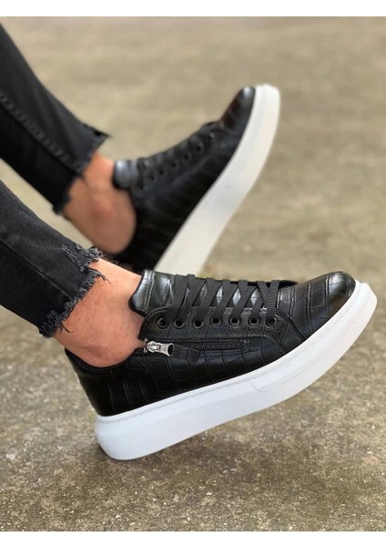 Xmpdby KB-309 Kuback Siyah Fermuar ve Bağcıklı Günlük Erkek Ayakkabı (Numara: 40) fiyatları