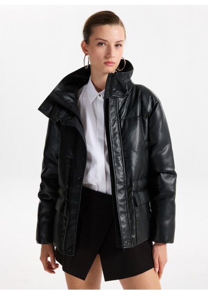 Siyah Kadın Mont F5WL-MNT0180