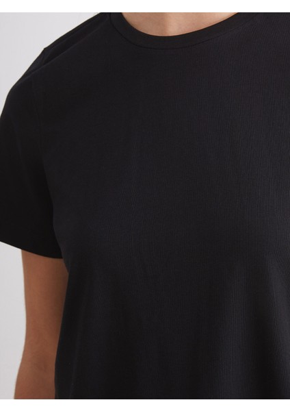 Yeni Sezon Bisiklet Yaka Kadın Tişört 2'li indirimleri