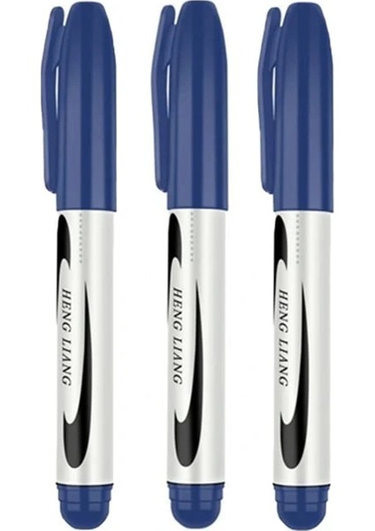 3 Adet Mavi Koli Kalemi - Çuval- Tahta Kalemi