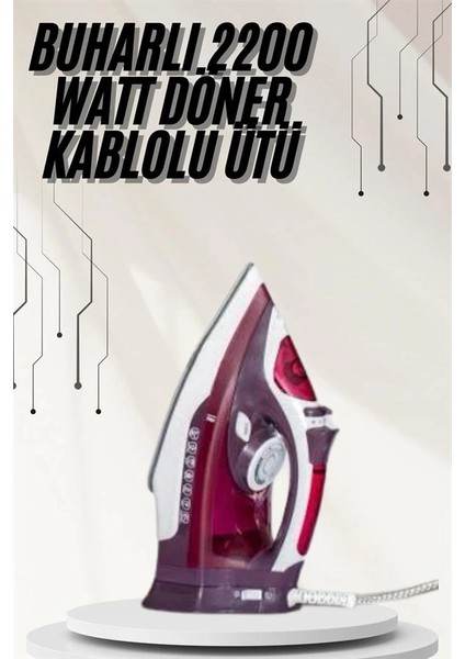 Bfs Modern Tasarım 2200W Dayanıklı Buharlı Seramik Kaplama Ütü fiyatları