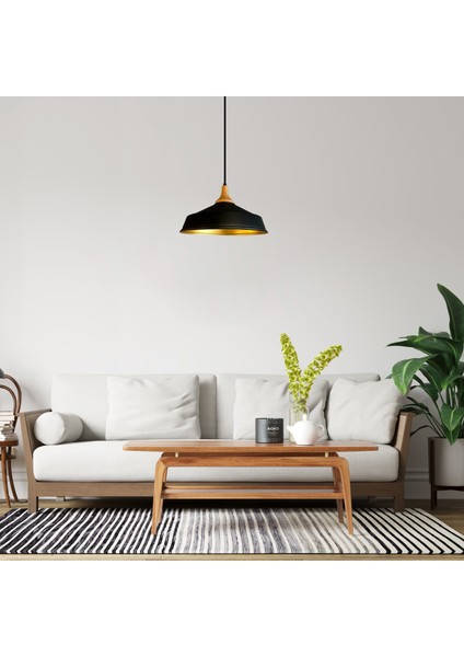 Siyah Asaletli Ahşap Ters Mantar Kafa Tekli Avize Retro Sarkıt Ofis Showroom Salon Mutfak Avizeleri modelleri