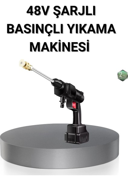 Bfs Kablosuz Basınçlı Yıkama Makinesi – 48V Güçlü Motor, 2 Pil ve Köpük Hazneli