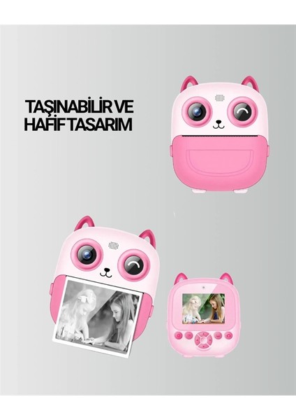 Anında Yazdıran Kamera – Çocuklara Uygun, Hafif ve Renkli fırsatları