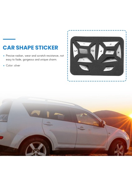 Ce ml Cla Gla Sl Sınıfı W176 W246 W212 W204 Için Direksiyon Simidi Düğme Anahtarı Trim Kapağı Çıkartması (Yurt Dışından) modelleri