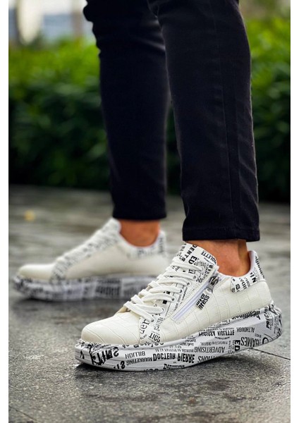 Xmpdby Kb-02 Kuback Bağcıklı Crocodile Beyaz Gazete Günlük Erkek Ayakkabı (Numara: 40) fiyatları