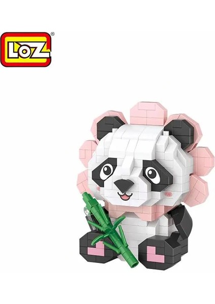 Vagonlıfe Loz 8803 Oturan Sevimli Çiçek Panda 350 Parça Block Oyuncak 14+ fiyatları