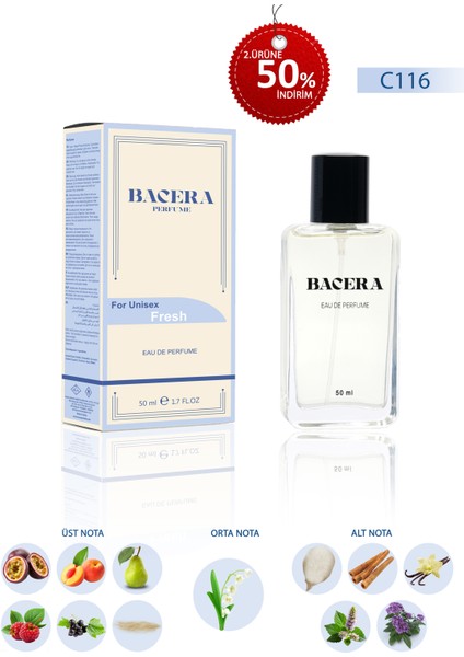 C116 Fresh Unisex Parfüm 50 ml