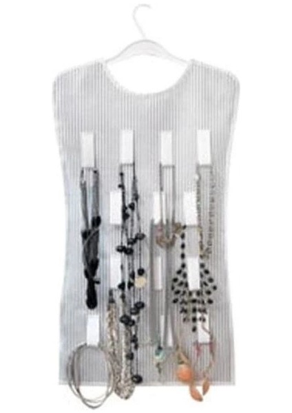 Elbise Şeklinde Mücevher Takı Aksesuar Düzenleyici - Çizgili fiyatları