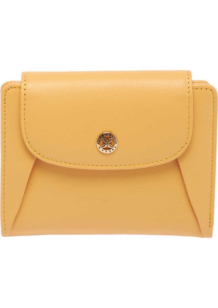 Sarı Hakiki Deri Kadın Cüzdan - S1CB00005714-E96