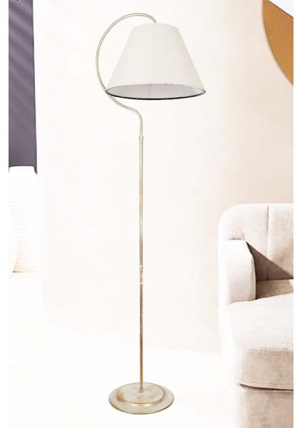 Aydınlatma Lambader Elips Krem Sarı Patine Krem