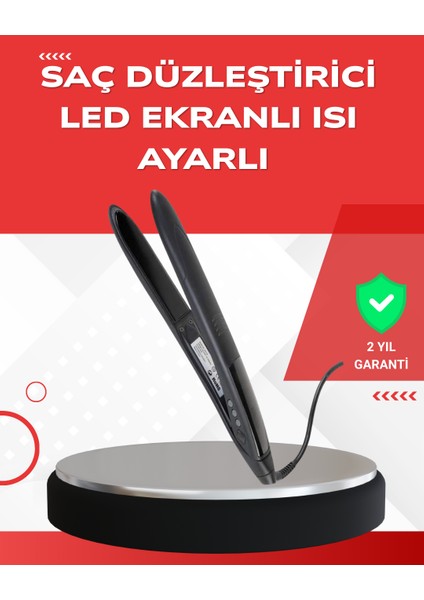 Sptrns Profesyonel 2025 Saç Düzleştirici Isı Ayarlı Titanyum Seramik Plakalı A Kalite Orijinal